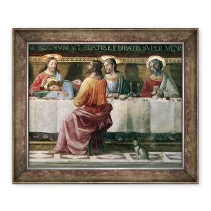 Tablou inramat - Domenico Ghirlandaio - Cina cea de Taina fresca, 70 x 85 cm