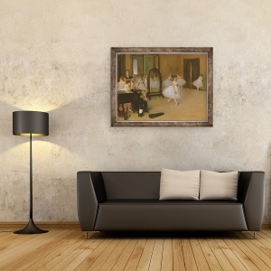 Tablou inramat - Edgar Degas - Clasa de dans II, 60 x 80 cm - Img 2