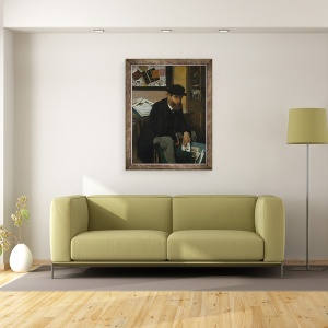 Tablou inramat - Edgar Degas - Colectorul de printuri, 60 x 80 cm - Img 2