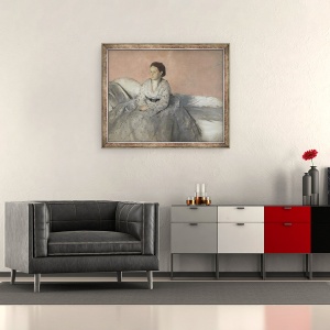 Tablou inramat - Edgar Degas - Madame René de Gas, 50 x 60 cm - Img 2