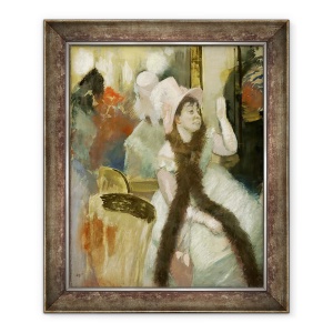 Tablou inramat - Edgar Degas - Portret dupa Balul Costumului Portretul Madame Dietz-Monnin, 70 x 85 cm