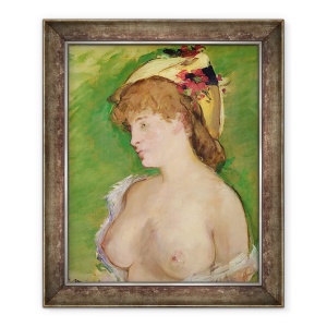 Tablou inramat - Edouard Manet - Blonda cu sanii goi, 50 x 60 cm