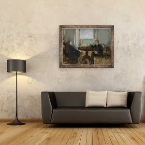 Tablou inramat - Edouard Manet - Interior la Arcachon, 70 x 90 cm - Img 2