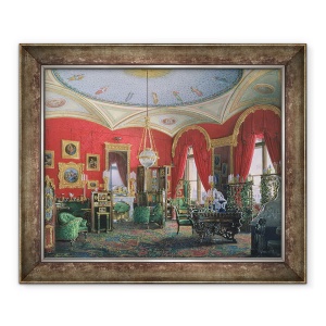Tablou inramat - Eduard Hau - Interiorul Palatului de Iarna, 50 x 60 cm