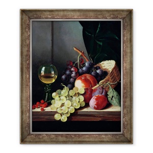 Tablou inramat - Edward Ladell - Struguri si prune, 50 x 60 cm