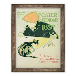 Tablou inramat - Edward Penfield - Calendar poster, pub. de R.H. Russell & Fiul, 60 x 80 cm