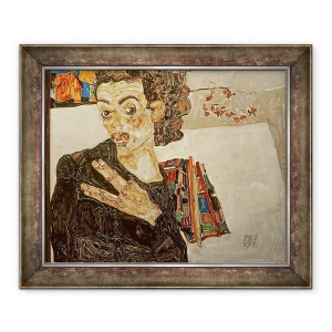 Tablou inramat - Egon Schiele - Autoportret, 50 x 60 cm