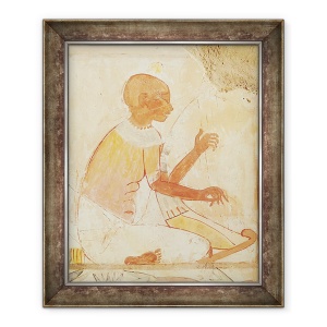 Tablou inramat - Egyptian 18th Dynasty - Orb Harpist cantand, din mormantul lui Nakht, 70 x 85 cm