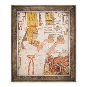 Tablou inramat - Egyptian 19th Dynasty - Nefertari face o oferta, 70 x 85 cm
