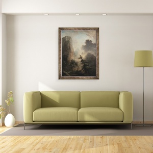 Tablou inramat - Elias Martin - Peisaj cu molid, 60 x 80 cm - Img 2