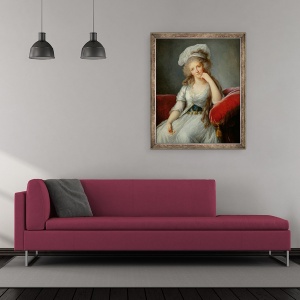 Tablou inramat - Elisabeth Louise Vigee-Lebrun - Louise-Marie Adelaide, 50 x 60 cm - Img 2