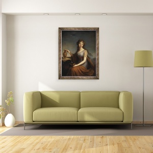 Tablou inramat - Elisabeth Louise Vigee-Lebrun - Portretul Annei Pitt, ca Hebe, 70 x 90 cm - Img 2