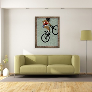 Tablou inramat - Eliza Southwood - Biker Girl, 70 x 90 cm - Img 2