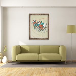 Tablou inramat - Eliza Southwood - Cursa de biciclete, 70 x 90 cm - Img 2