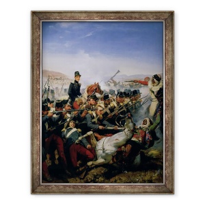 Tablou inramat - Emile Jean Horace Vernet - Batalia de la Somah, 70 x 90 cm