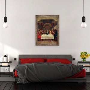 Tablou inramat - Ercole de Roberti - Institutia Euharistiei, 70 x 90 cm - Img 3