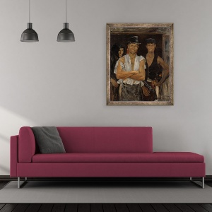 Tablou inramat - Ernst Josephson - Smiths spanioli, 50 x 60 cm - Img 2