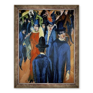 Tablou inramat - Ernst Ludwig Kirchner - Berlin Street Scene, 70 x 90 cm