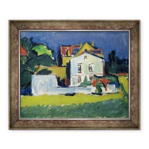Tablou inramat - Ernst Ludwig Kirchner - Casa intr-un peisaj, 50 x 60 cm