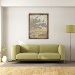 Tablou inramat - Eugene Louis Boudin - Cer mare, 60 x 80 cm - Img 2