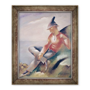 Tablou inramat - Eugene Zak - Un barbat, 50 x 60 cm