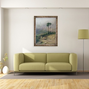 Tablou inramat - Fedor Aleksandrovich Vasiliev - in Muntii Crimeei, 60 x 80 cm - Img 2