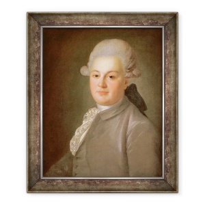 Tablou inramat - Fedor Stepanovich Rokotov - Portretul Senatorului Contele Artemy Vorontsov 1748-1813, 70 x 85 cm