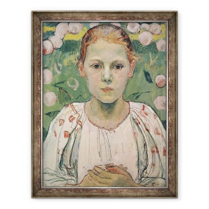 Tablou inramat - Ferdinand Hodler - Portret De Käthe von Bach in Gradina, 60 x 80 cm