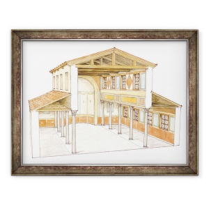 Tablou inramat - Fernando Aznar Cenamor - Bazilica romana, 60 x 80 cm