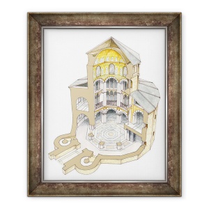 Tablou inramat - Fernando Aznar Cenamor - Capela Palatina. Aachen. Germania, 50 x 60 cm