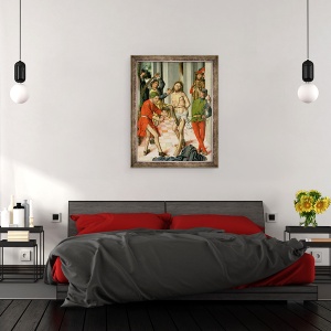 Tablou inramat - Fernando Gallego - Flagelarea, 70 x 90 cm - Img 3