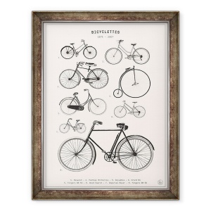 Tablou inramat - Florent Bodart - Biciclete, 70 x 90 cm