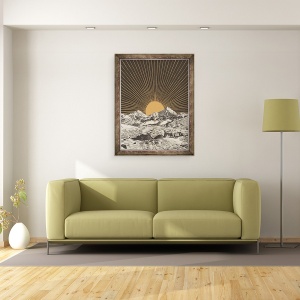 Tablou inramat - Florent Bodart - Peisaj montan 6, 70 x 90 cm - Img 2