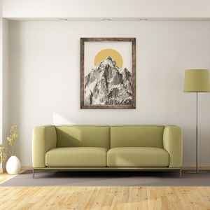 Tablou inramat - Florent Bodart - Peisaj montan II, 70 x 90 cm - Img 2