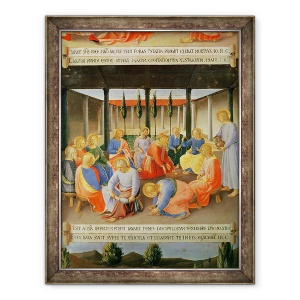Tablou inramat - Fra Angelico - Spalarea picioarelor, detaliu din panoul trei al Trezoreriei de Argint din Santissima Annunziata, 60 x 80 cm