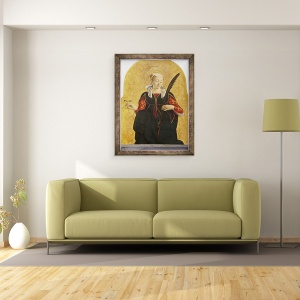Tablou inramat - Francesco del Cossa - St Lucy, 60 x 80 cm - Img 2
