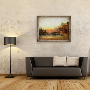 Tablou inramat - Francis Danby - Studiu pentru Grota lui Calypso, 60 x 80 cm - Img 2