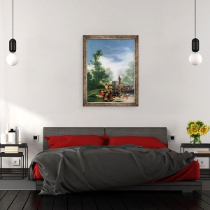 Tablou inramat - Francisco Jose de Goya y Lucientes - Atac asupra unui antrenor, 60 x 80 cm - Img 3