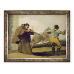 Tablou inramat - Francisco Jose de Goya y Lucientes - Calugarul Pedro impusca El Maragato ca calul sau Runge Off, 70 x 90 cm