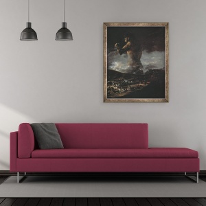 Tablou inramat - Francisco Jose de Goya y Lucientes - Colosul, 50 x 60 cm - Img 2