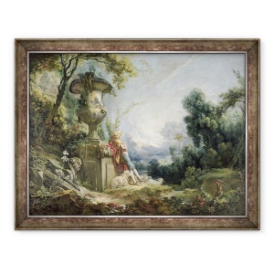 Tablou inramat - Francois Boucher - Scena pastorala, 60 x 80 cm
