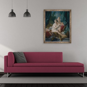 Tablou inramat - Francois Boucher - Toaleta lui Venus, 50 x 60 cm - Img 2