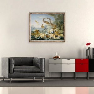 Tablou inramat - Francois Boucher - Triumful lui Venus, 50 x 60 cm - Img 2