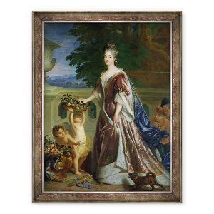 Tablou inramat - Francois de Troy - Ducesa de Maine 1676-1753, 60 x 80 cm