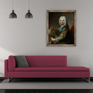 Tablou inramat - Francois de Troy - Jean de Jullienne 1686-1766 1722, 50 x 60 cm - Img 2