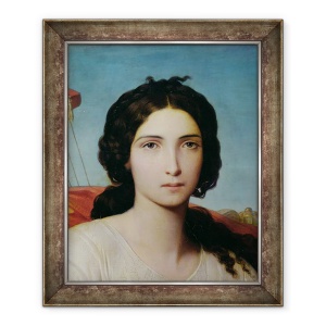 Tablou inramat - Francois Leon Benouville - Esther ca o Odalisca, detaliu, 50 x 60 cm