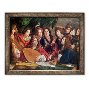 Tablou inramat - Francois Puget - Societatea Muzicala, 70 x 90 cm