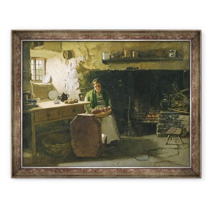 Tablou inramat - Frank Holl - Peeling Cartofi, 70 x 90 cm
