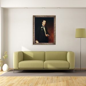 Tablou inramat - Frank Holl - Portretul Lui Joseph Chamberlain, 60 x 80 cm - Img 2