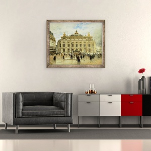 Tablou inramat - Frank Myers Boggs - LOpera, Paris, 50 x 60 cm - Img 2